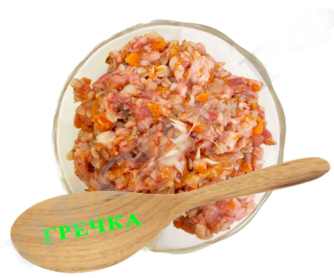Каша № 3 (с головной обрезью, тыквой и морковью)